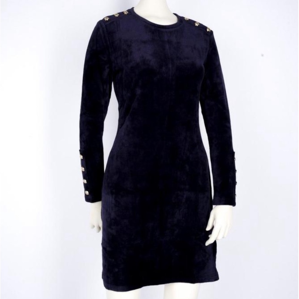 NWT JUICY COUTURE BLACK LABEL VELOUR STRETCH DRESS
